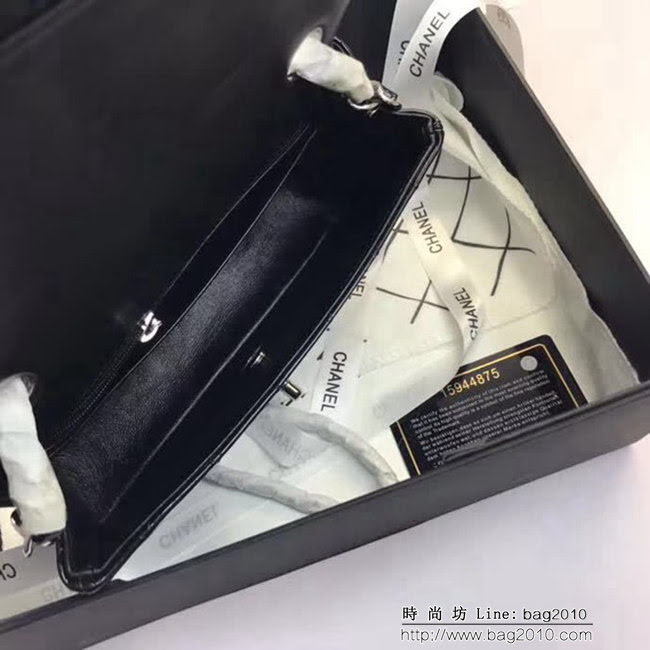 香奈兒CHANEL 升級版A1116小羊皮金銀鏈條單肩斜挎包 DSC1048